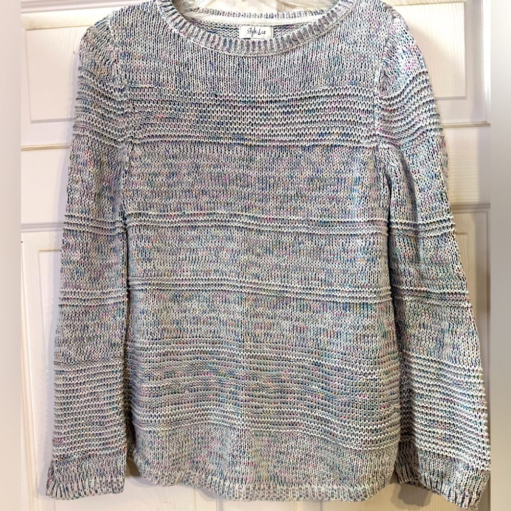 GUC Style &‎ Co. Women's Multicolor Knit Sweater Size M